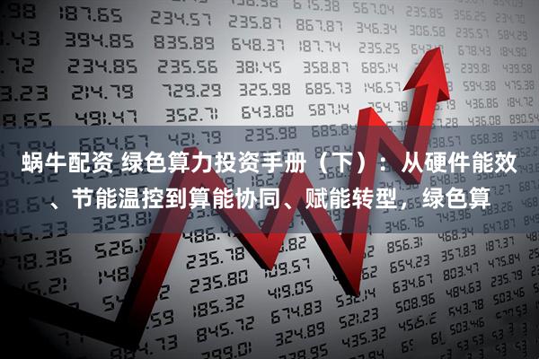 蜗牛配资 绿色算力投资手册（下）：从硬件能效、节能温控到算能协同、赋能转型，绿色算